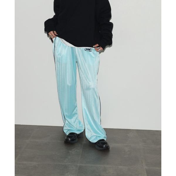 パンツ ワンポイント 刺繍 ストライプ ジャージパンツ メンズ レディース