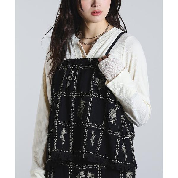 カーディガン (mag.by c)EMBROIDERY CAMISOLE BLOUSE レディース