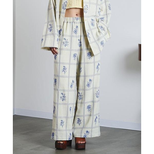 ワイドパンツ パンツ (mag.by c)EMBROIDERY PANTS レディース