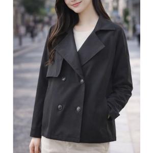 トレンチコート コート 「Re:Birth＋」ショート丈ゆるシルエットトレンチコート レディース