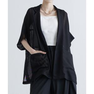 Lui's（ルイス） ブラウス シャツ 半袖 半袖ウエストタックジャケット