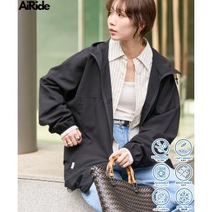 コート アウター 限定展開　AiRide フルジップパーカー(撥水・UVカット・接触冷感・吸水速乾・ストレッチ) レディース