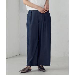 パンツ デニムライク ワイドパンツ/セットアップ対応 レディース