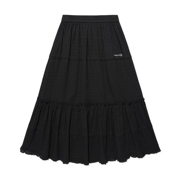 スカート WOMEN'S COTTON TIERED LONG SKIRT