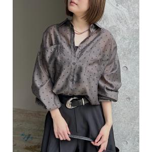 ブラウス シャツ 「接触冷感/イージーケア」クルケアシアーシャツ レディース