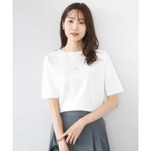 tシャツ シルケットフライス半袖カットソー/洗える レディース