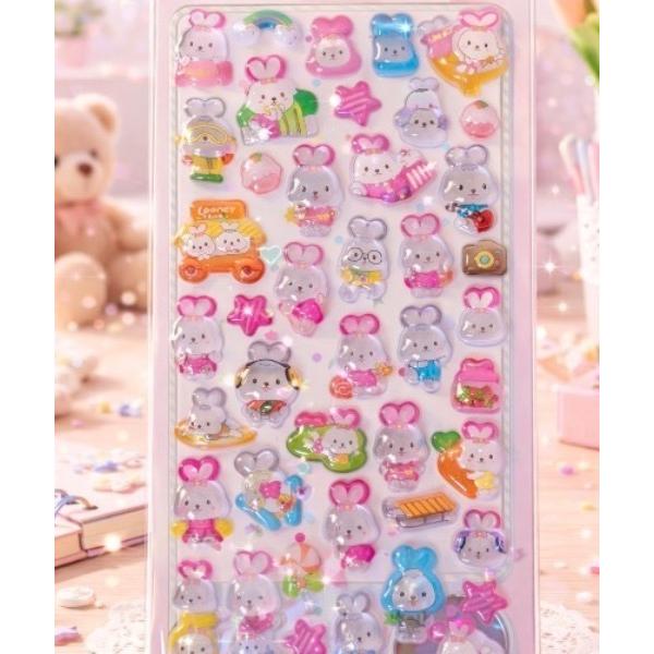 ステッカー ぷっくりアニマルシール