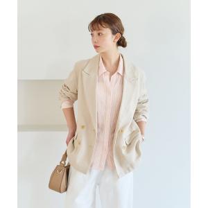 ジャケット テーラードジャケット 「セットアップ着用可能」リネンジャケット レディース