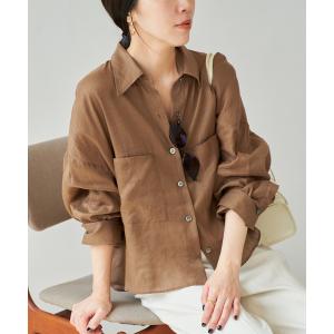 ブラウス シャツ 「追加」RAMIE LYOCELL CROPPED シャツ 2 レディース