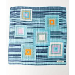 「Christian Dior」 スカーフ - ブルー レディース