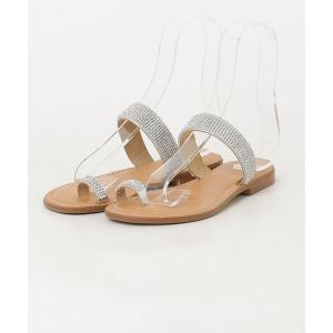「Sonia C」 フラットサンダル 35 シルバー レディース