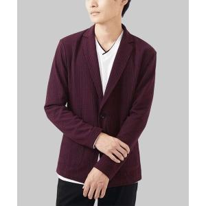 「MK MICHEL KLEIN HOMME 」 テーラードジャケット 48 ボルドー メンズ