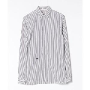 「Dior homme」 ストライプ柄長袖シャツ - グレー メンズ