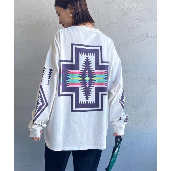 「PENDLETON」 長袖カットソー M ホワイト レディース