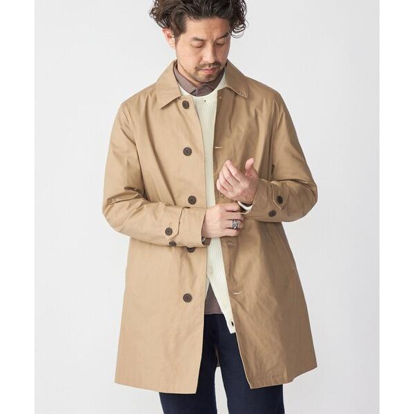 「SHIPS」 ステンカラーコート「TAIONコラボ」 MEDIUM カーキ メンズ