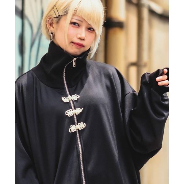 「ankoROCK」 ジャージブルゾン ONE SIZE ブラック レディース