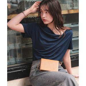 「titivate」 半袖カットソー L ネイビー レディース