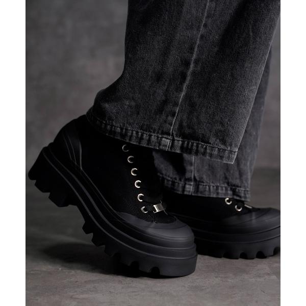 「INTER FACTORY」 ローカットスニーカー MEDIUM ブラック メンズ