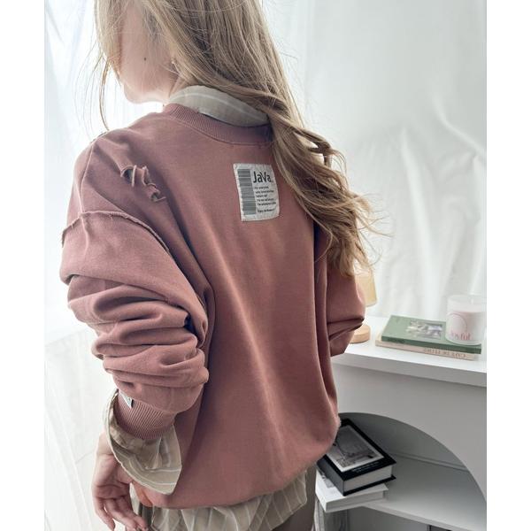 「Java」 スウェットカットソー LARGE ピンク レディース