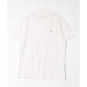 「TOMMY HILFIGER」 半袖Tシャツ L ホワイト メンズ