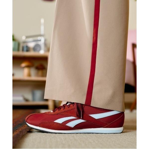 「Reebok」 ローカットスニーカー 24.5cm バーガンディー メンズ