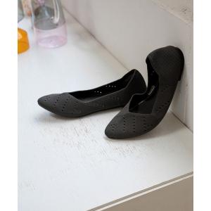 「GLOBAL WORK」 フラットパンプス SMALL グレー レディース