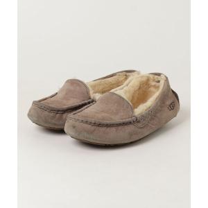 「UGG」 モカシンシューズ 23cm グレー レディース