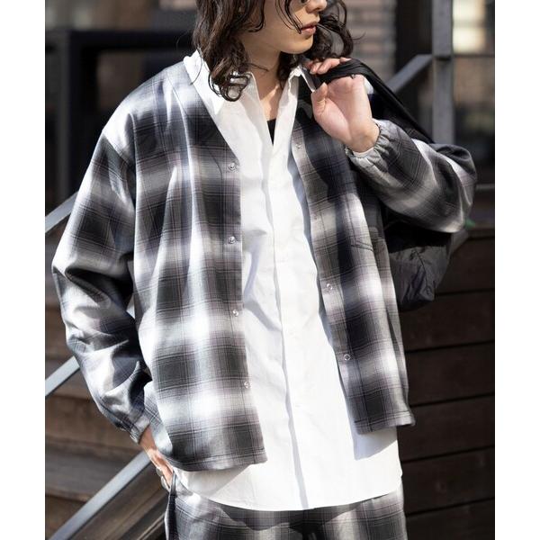 「FREAK'S STORE」 長袖シャツ MEDIUM ブラック メンズ