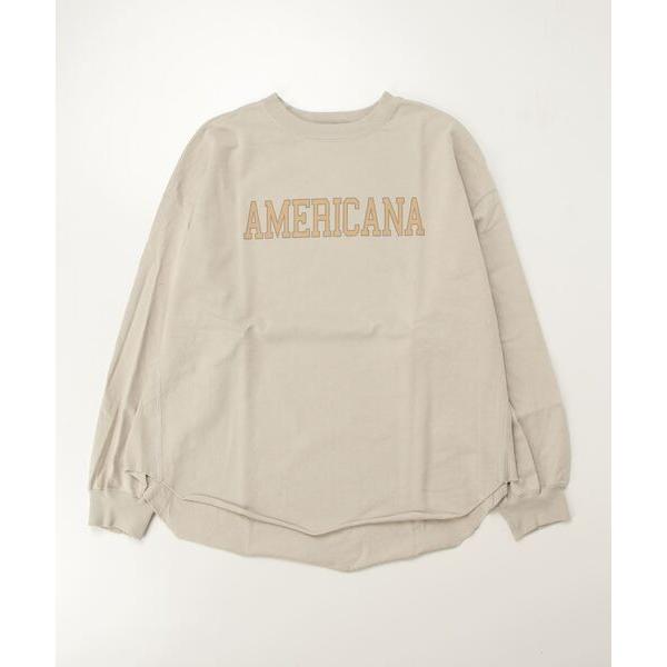 「AMERICANA」 長袖カットソー FREE ライトグレー レディース