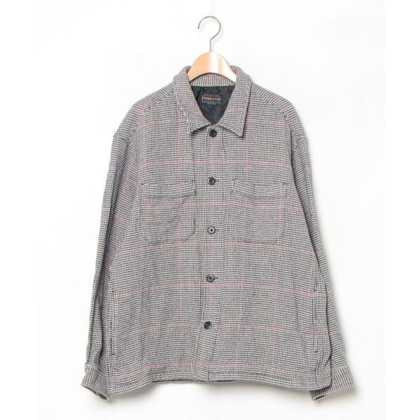 「PENDLETON」 チェック柄長袖シャツ L ブラック メンズ