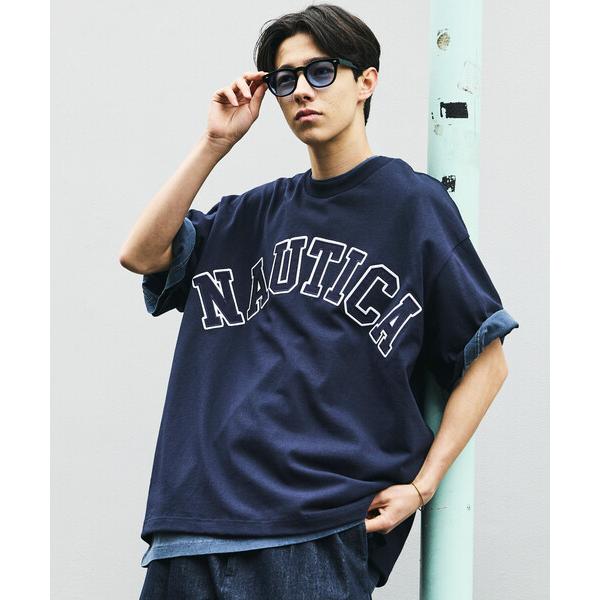 tシャツ NAUTICA/ノーティカ ビッグシルエット アーチロゴ ショートスリーブTシャツ メンズ