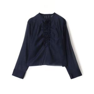 Ballsey（ボールジィ） ブラウス シャツ 2-wayストレッチ タイ付き
