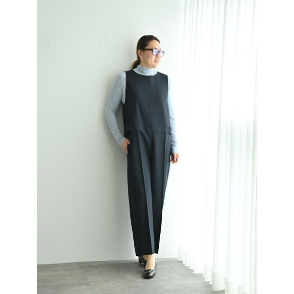 オールインワン きれいめツイルオールインワン レディース