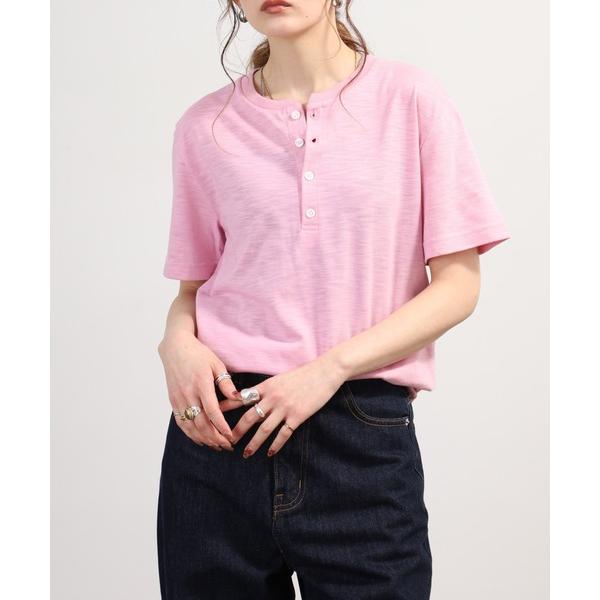 tシャツ スラブ天竺ヘンリー＆キーネックTシャツ 半袖 メンズ レディース