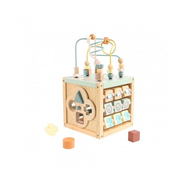 おもちゃ 木製ミディアム アクティビティキューブ
