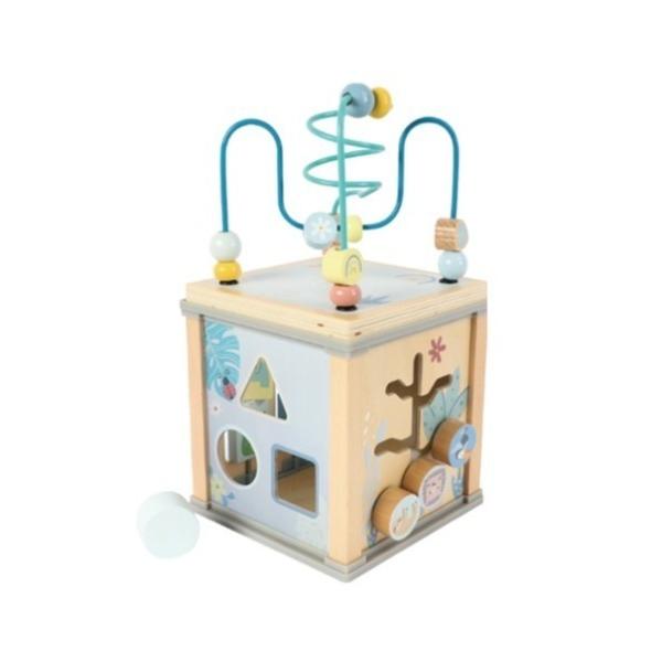 おもちゃ 木製ミニ アクティビティ キューブ