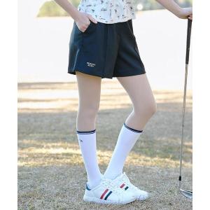 パンツ 「ADABAT NAVY」吸水速乾/接触冷感/防シワ　UVストレッチツイルキュロット レディース