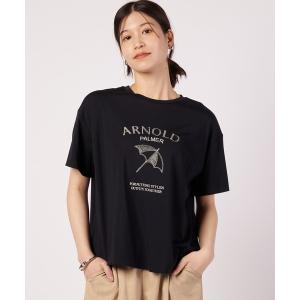 tシャツ 半袖 アーノルド パーマー ロゴ エンブロ Tシャツ レディース