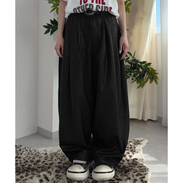 ワイドパンツ パンツ チンツタックバルーンパンツ メンズ レディース