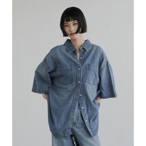 ブラウス シャツ アソートデニムＢＩＧシャツＳＳ 638496 レディース