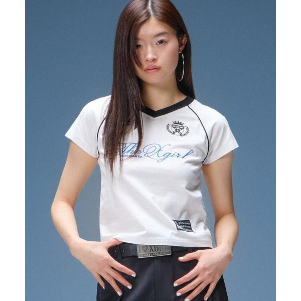 tシャツ THE X-GIRL UNIFORM S/S BABY TEE レディース