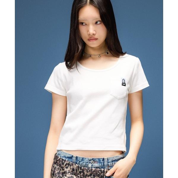 tシャツ FACE LABEL S/S BABY TEE レディース