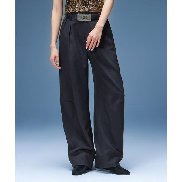 スラックス パンツ BARREL LEG SLACKS レディース