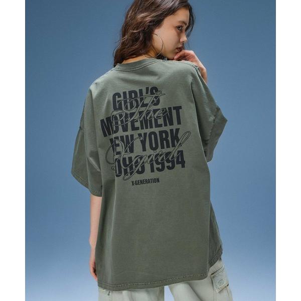 ワンピース 夏 半袖 FADED MIX FONT LOGO S/S BIG TEE DRESS