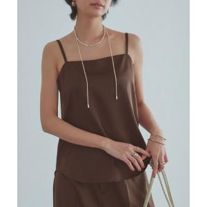 キャミソール 「RASW」2wayサテンキャミソール