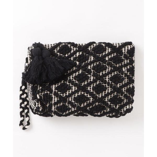 クラッチバッグ パーティーバッグ 「Swaraj/スワラージ」バブルジャガードクラッチバッグ（手織生...