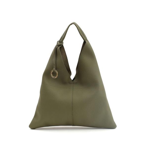 ハンドバッグ cooco リングチャーム付トライアングルワンショルダーバッグ
