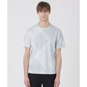 tシャツ 「BLACK lab.」バイアスクレストブリッジチェックTシャツ メンズ
