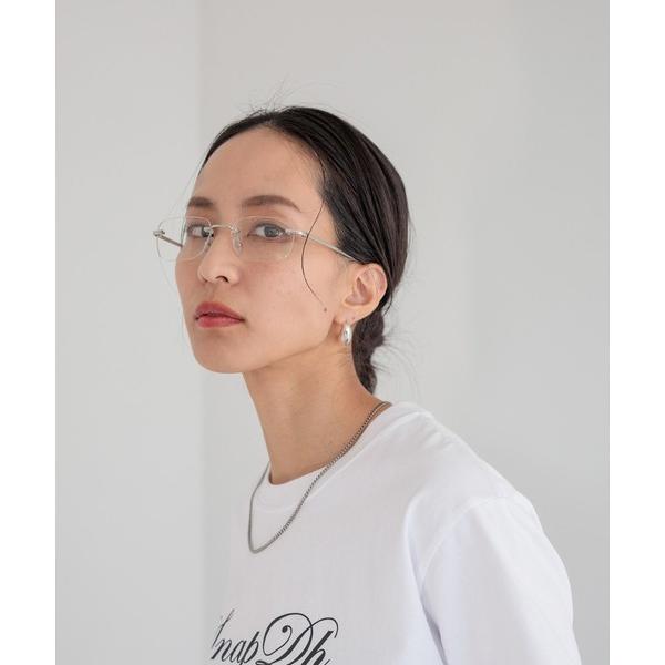 伊達メガネ メガネ 眼鏡 「HEREIAM」RIMLESS GRASS レディース
