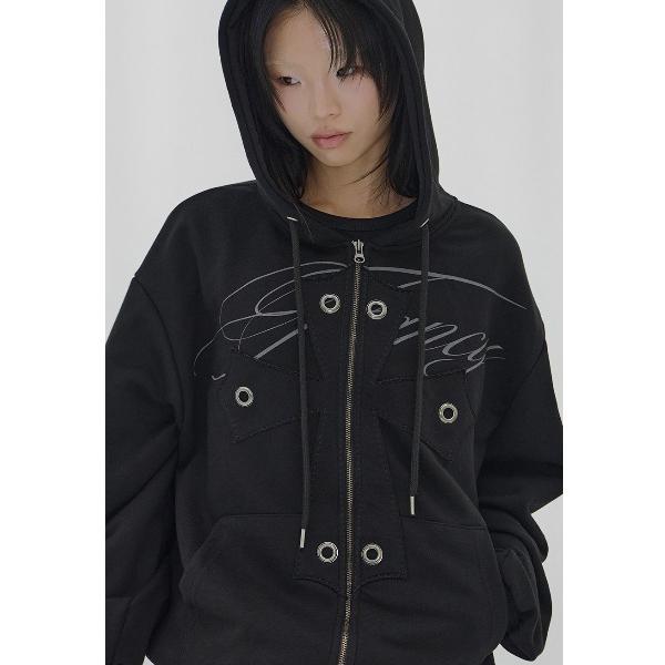 パーカー A'GEM/9 × .kom「FANCY CLUB/ファンシークラブ」BIG CROSS ...